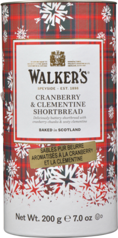 Walkers Festive Tube Cranberry & Clementine