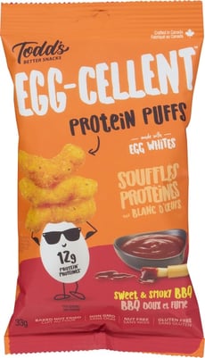 Todds Protein Puffs Bbq 33g
