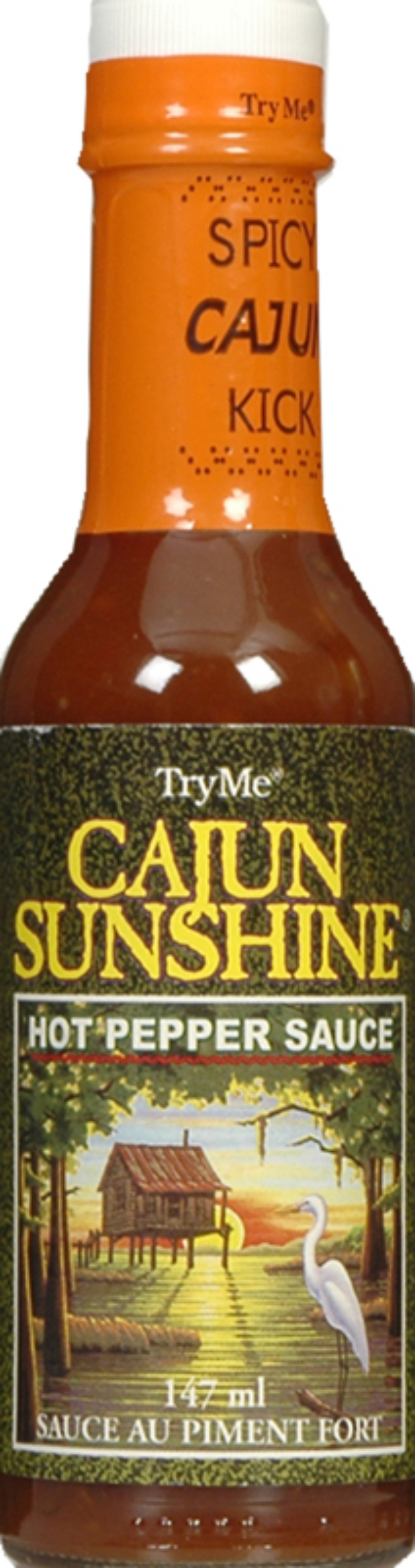 Try Me Cajun Sunshine Hot Pepper Sauce, 147 Ml -- 12 Per Case