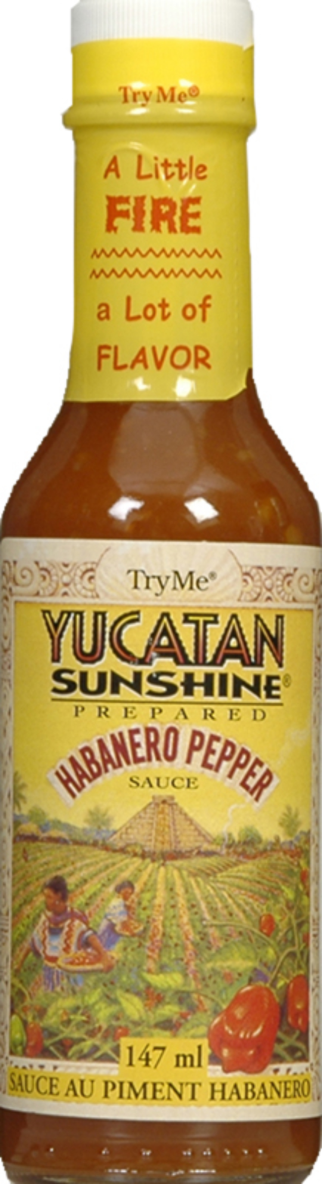 Try Me Yucatan Sunshine Habanero Sauce, 147 Ml -- 12 Per Case