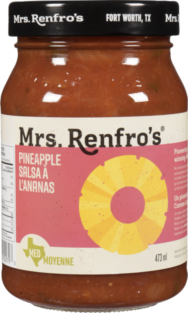 Mrs. Renfro's Salsa À L'ananas, 473 Ml -- 6 Par Boîte