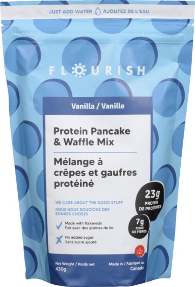 Flourish Vanilla Protein Pancake Mix, 430 G -- 8 Per Case