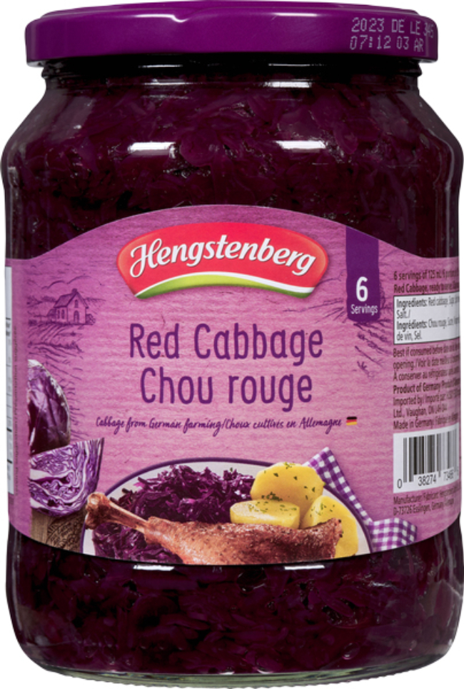 Hengstenberg Red Cabbage, 720 Ml -- 12 Per Case