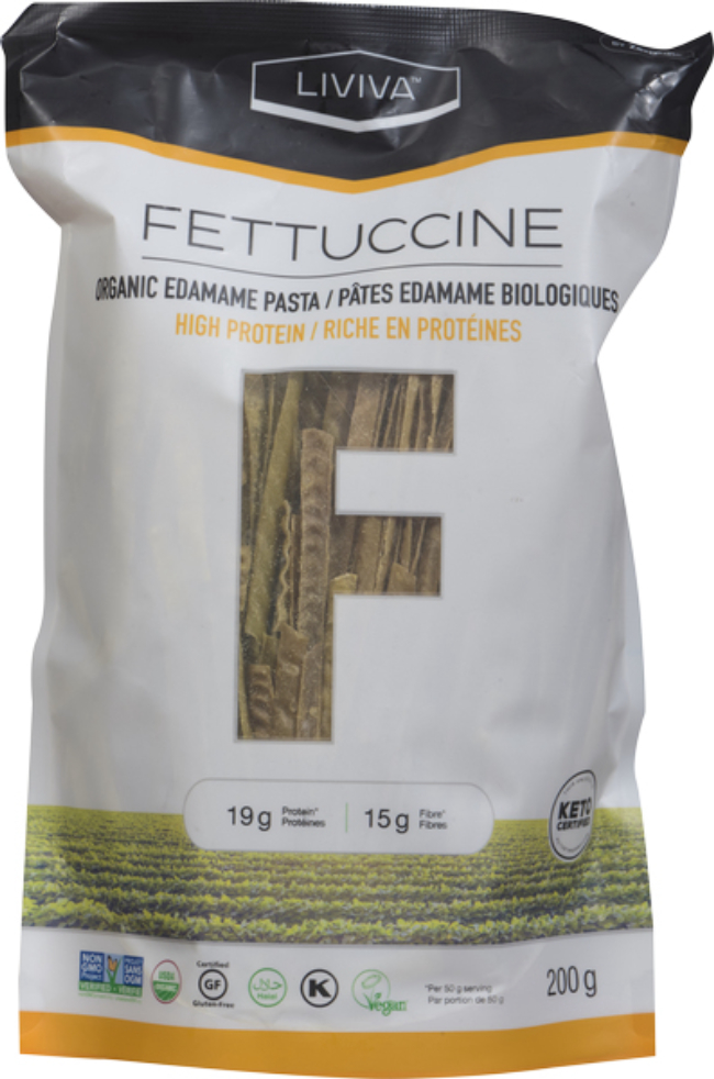 Liviva Organic Mung Bean Fettuccine Pasta, 200 G -- 6 Per Case