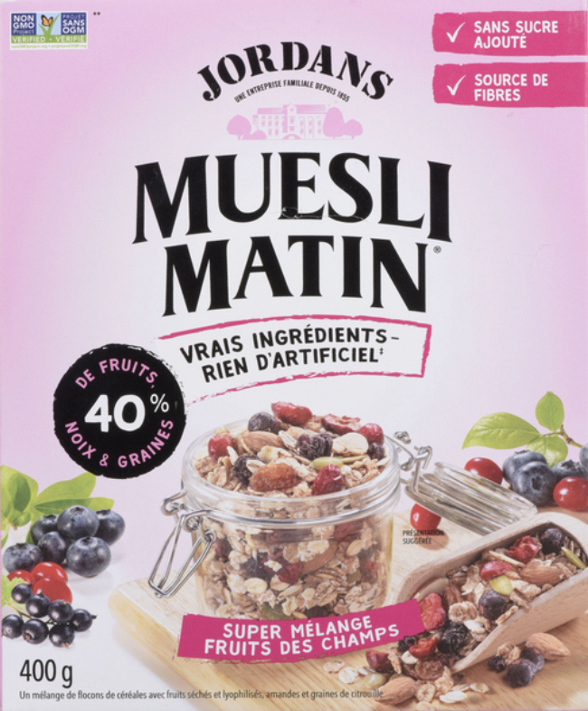 JORDANS SUPERBERRY MUESLI 400G | FoodServiceDirect.ca - Canada's Widest ...