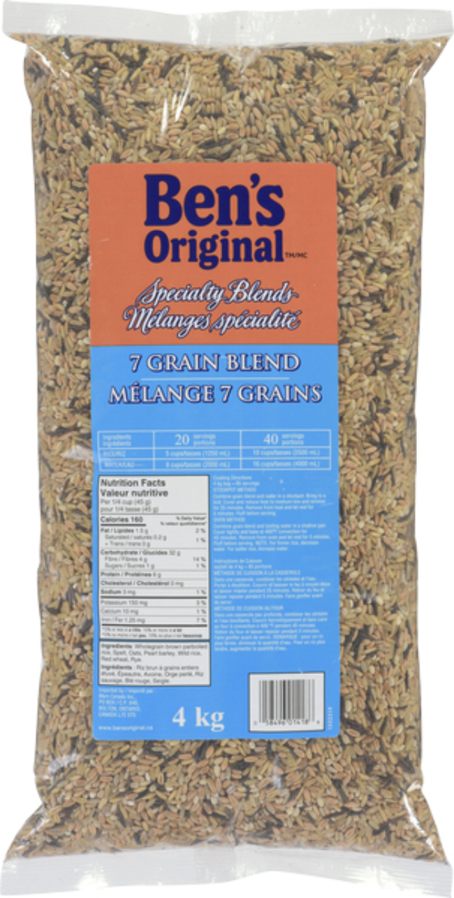 Ben s Original 7 Grain Blend Rice 4 Kg 2 Per Case