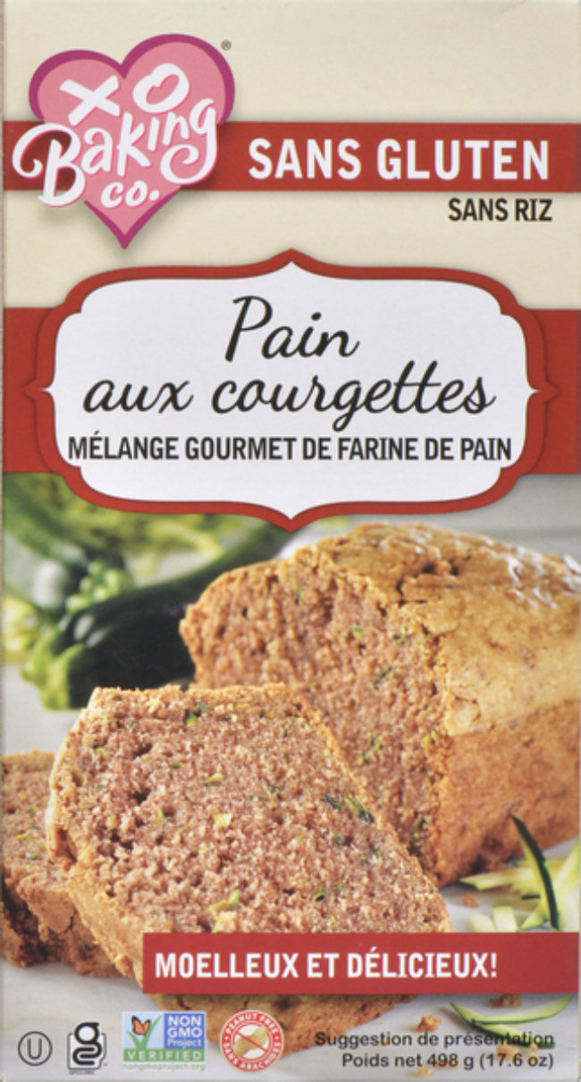 Xo Baking Gluten Free Zucchini Bread Mix, 498 G -- 6 Per Case