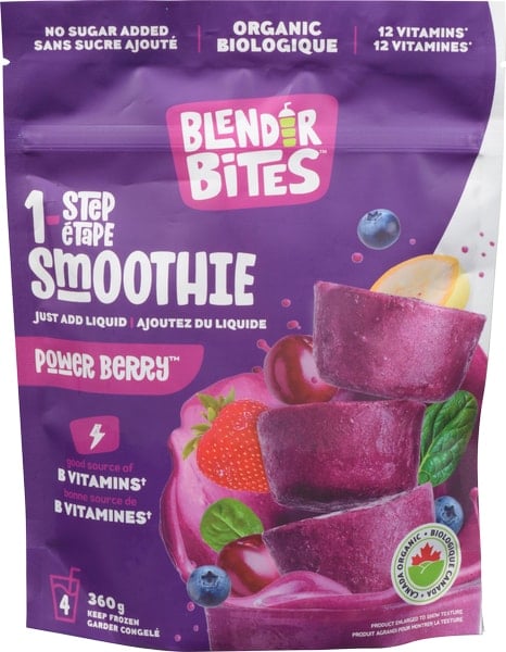 Blender Bites Smoothie Aux Baies Énergisantes, 360 G -- 10 Par Boîte