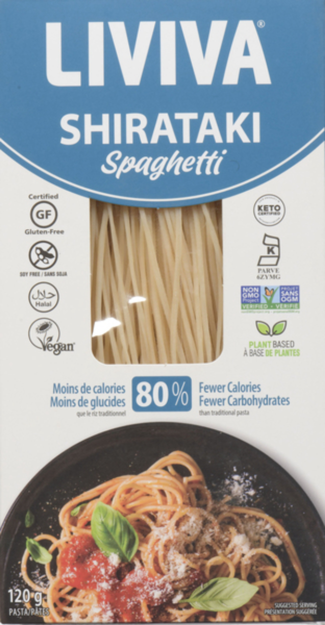 Liviva Dried Shirataki Spaghetti Pasta, 120 G -- 6 Per Case