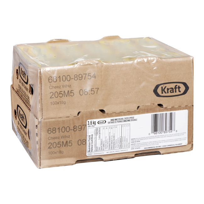 Cheez Whiz Original Cheese Spread, 18 G -- 200 Per Case