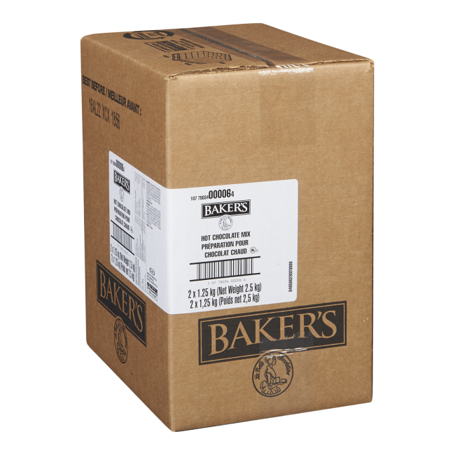 Baker's Mélange Instantané Pour Chocolat Chaud, 25 G -- 100 Par Boîte