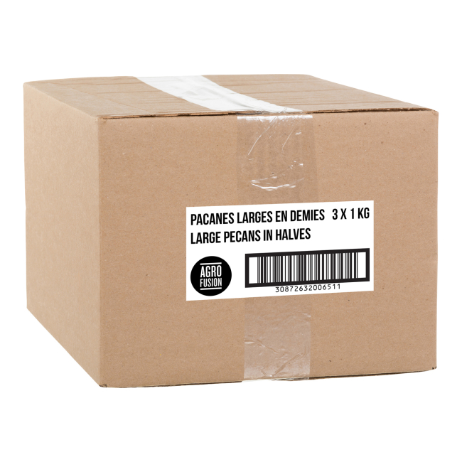 Agrofusion Large Pecan Halves, 1 Kg -- 3 Per Case