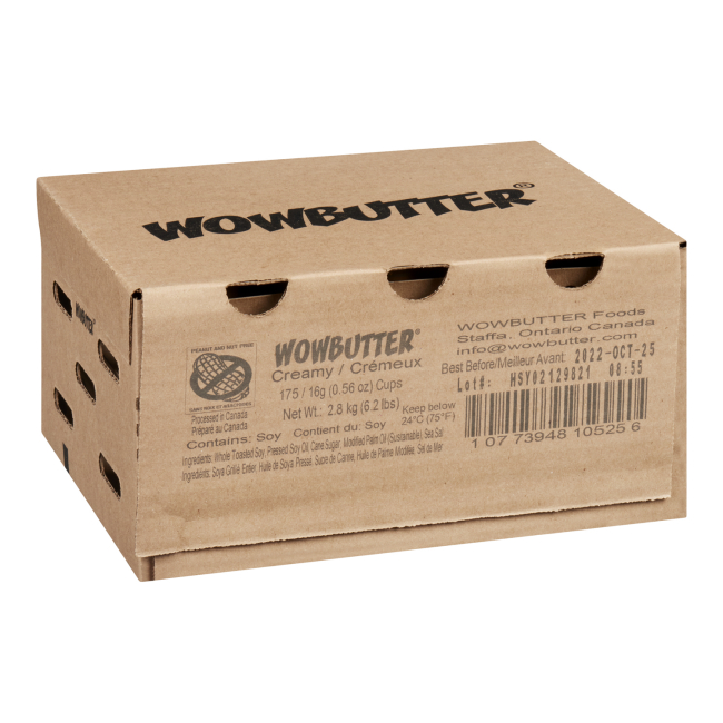 Wowbutter Creamy Peanut-free Soy Spread -portion Pack, 16 G -- 175 Per Case