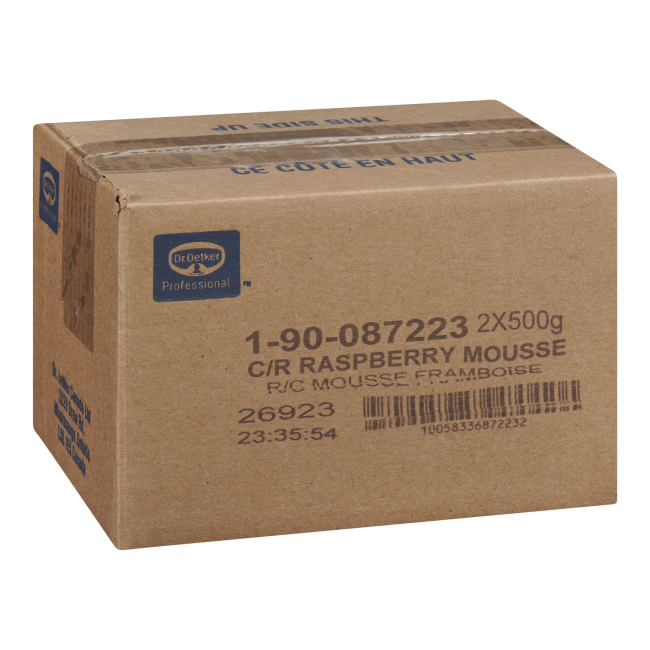 Dr. Oetker Professional Préparation Pour Mousse Instantanée À La Framboise À Teneur Réduite En Calories, 500 G -- 2 Par Boîte