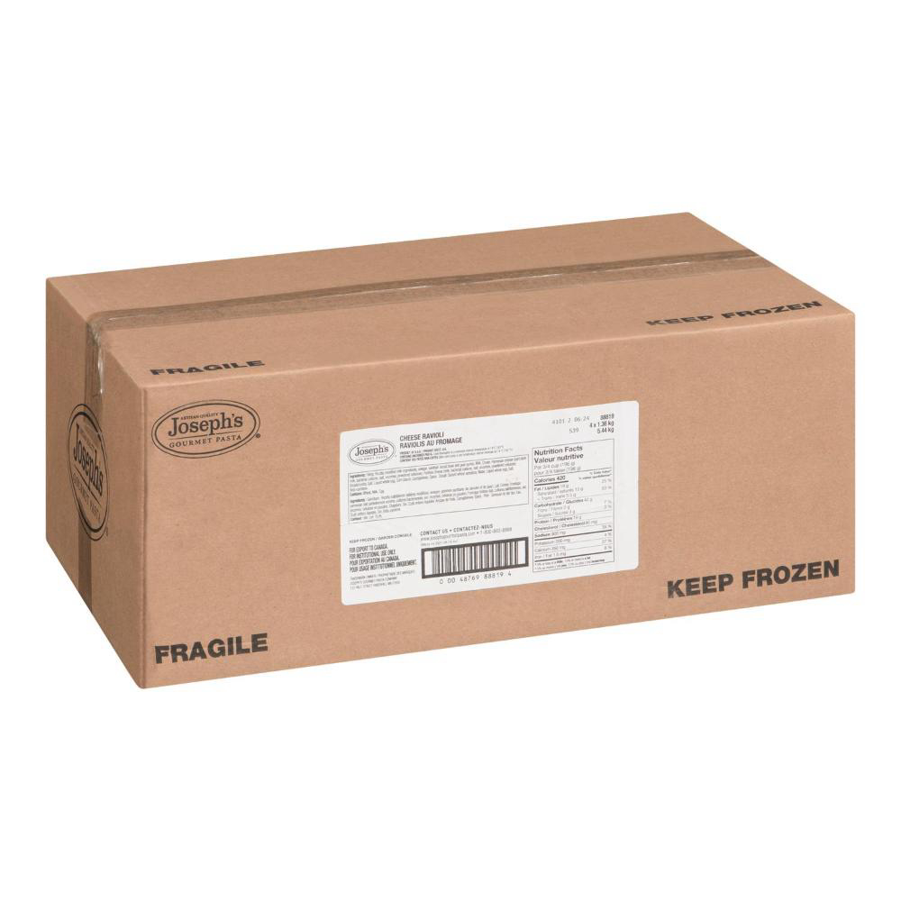 Joseph's Gourmet Pasta Cheese Ravioli, 1.36 Kg -- 4 Per Case