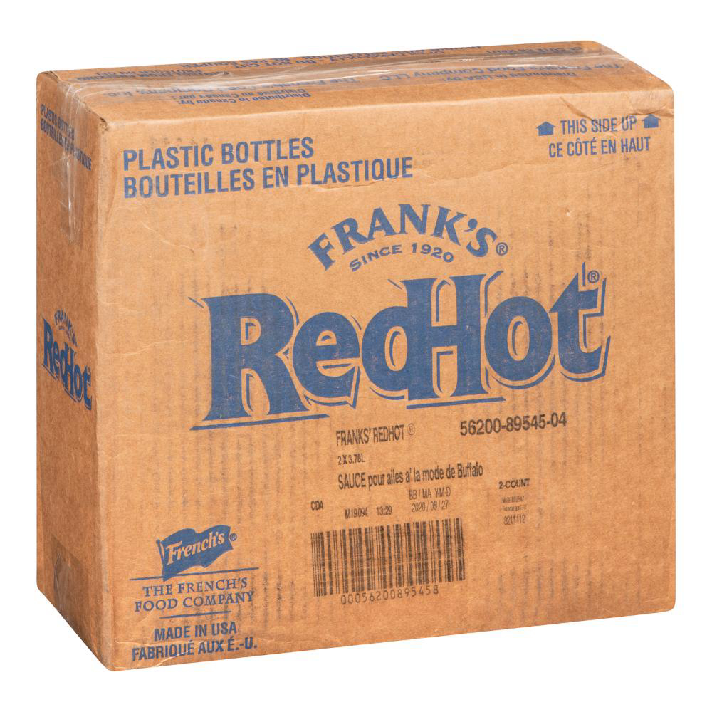 Frank's Redhot Sauce Pour Ailes De Poulet Buffalo, 3,78 L -- 2 Par Boîte