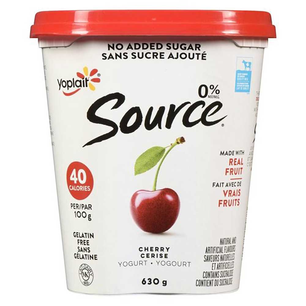 Yoplait Yogourt Sans Gras À La Cerise Source, 630 G -- 6 Par Boîte