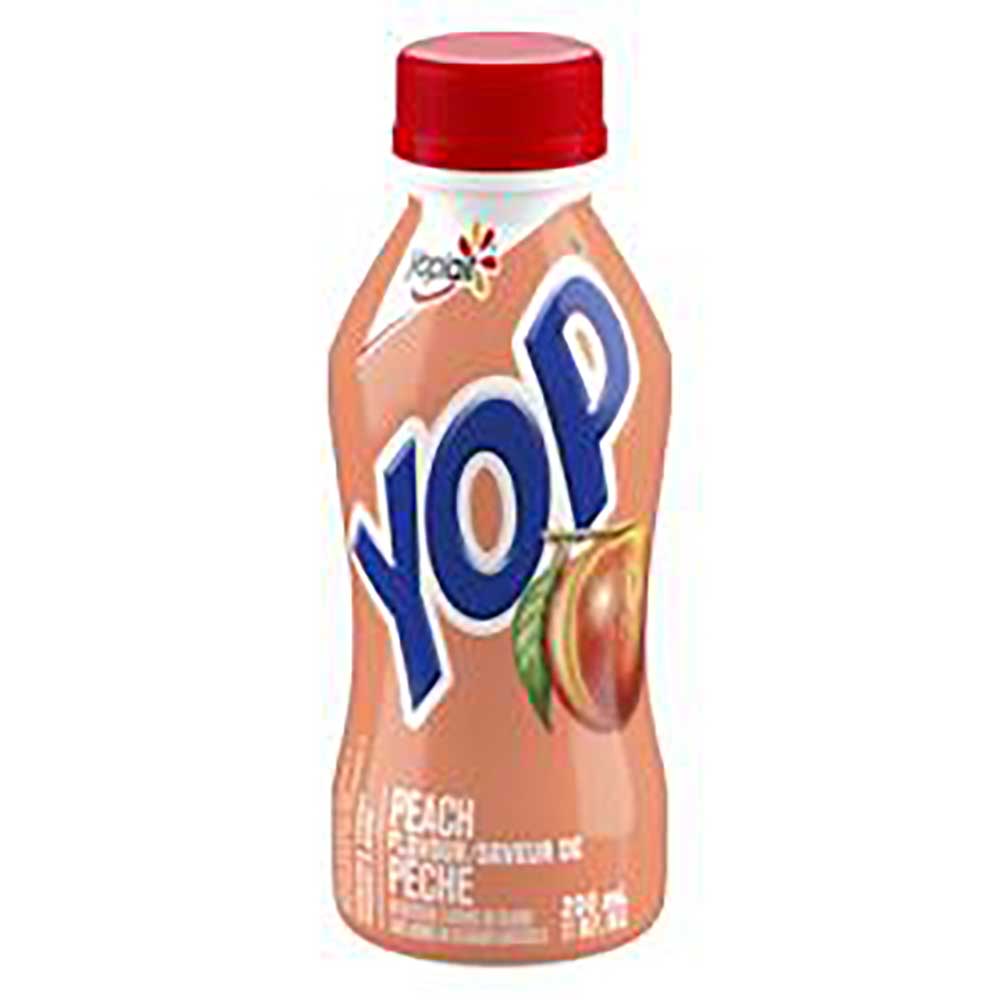 Yoplait 1 Percent Milk Fat Peach Drinkable Yogurt, 200 Ml -- 12 Per Case