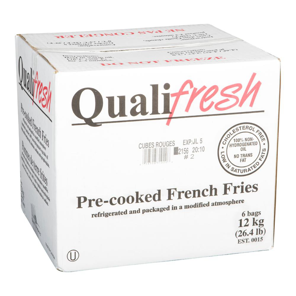 Quali-fraiche Pommes De Terre Rouges Coupées En Dés Pour Le Petit-déjeuner, 2 Kg -- 6 Par Caisse