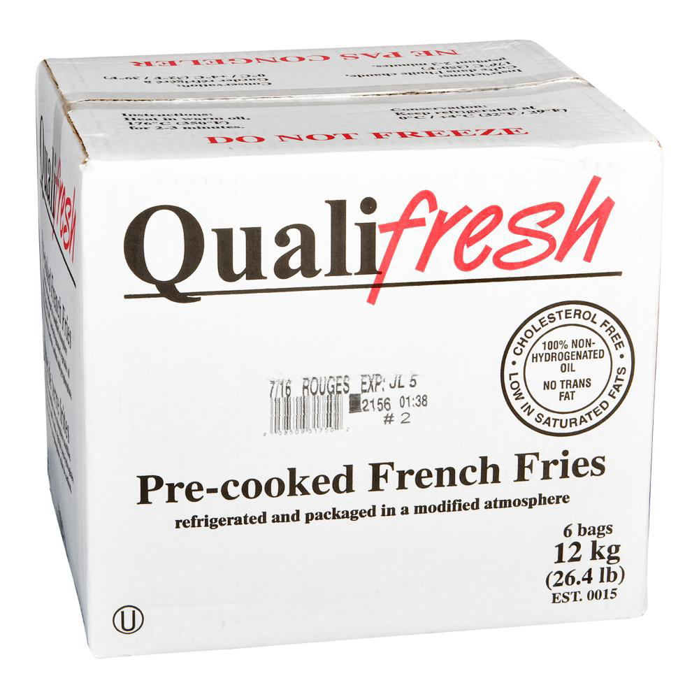 Quali-fraiche 7/16 Frites Rouges Fraîches, 2 Kg -- 6 Par Caisse