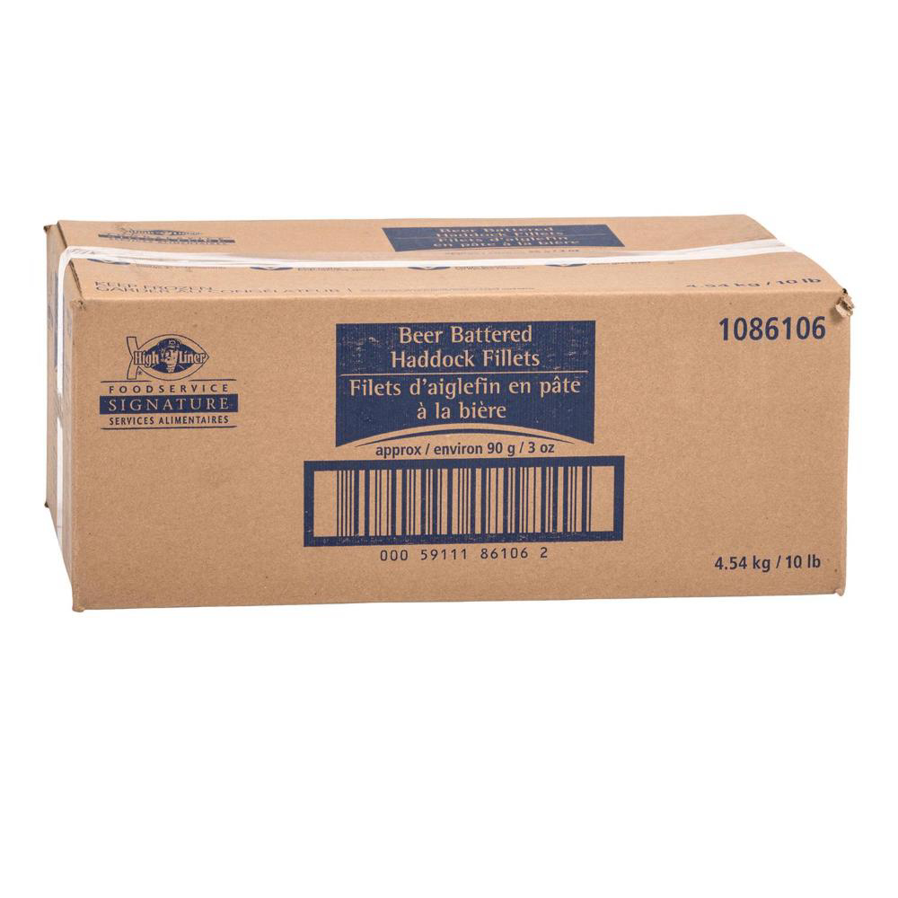 High Liner 3 Oz Beer Battered Haddock Fillets, 4.54 Kg