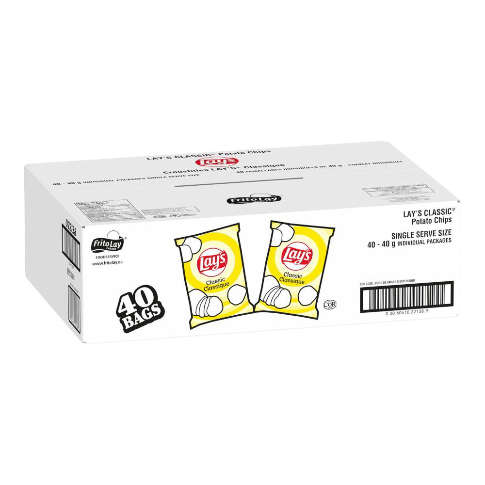 Lay's Chips Classiques, 40 G -- 40 Par Boîte