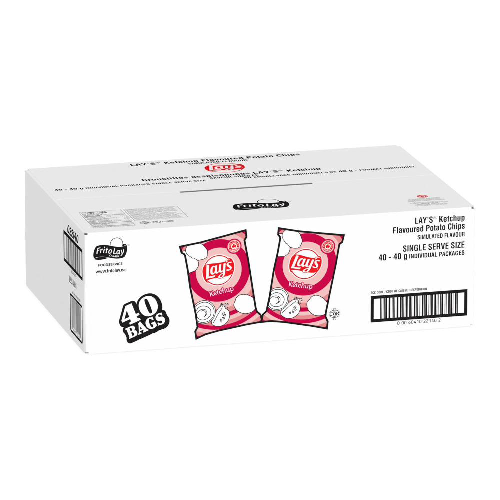 Lay's Chips De Pommes De Terre Au Ketchup, 40 G -- 40 Par Boîte