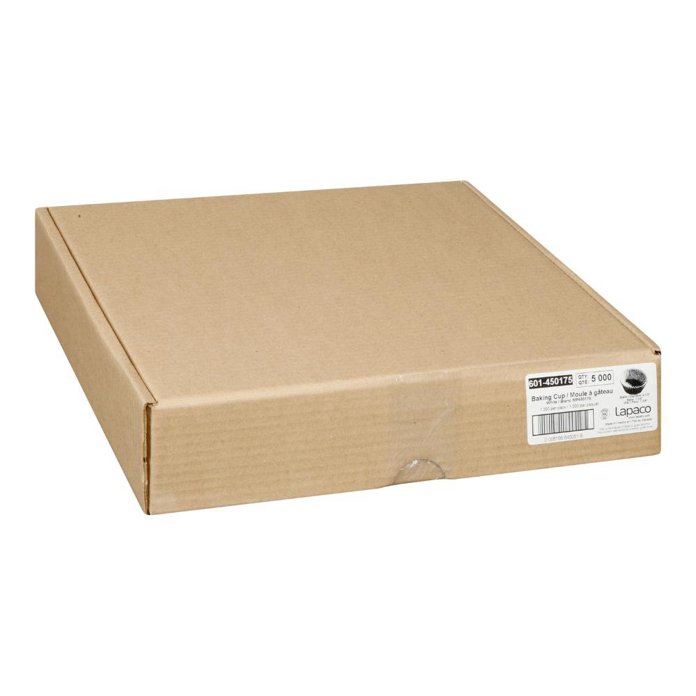 Lapaco 4.5 In Paper Large White Round Baking Cup, 1000 Count -- 5 Per Case