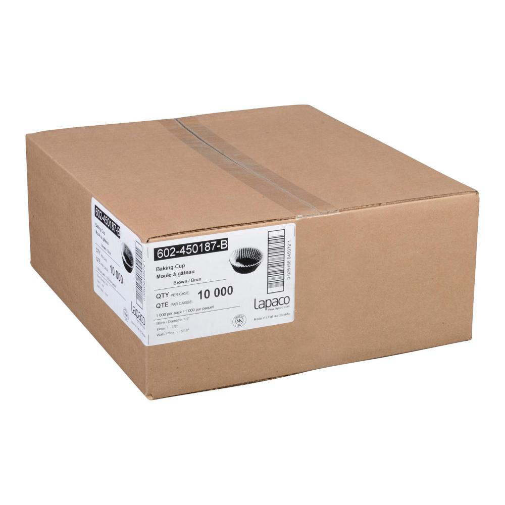 Lapaco 4.5 In White Round Baking Cup, 1000 Count -- 10 Per Case