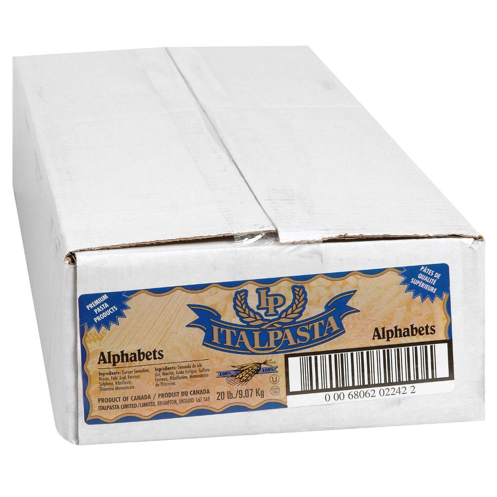Italpasta Alphabet Pasta, 9.07 Kg