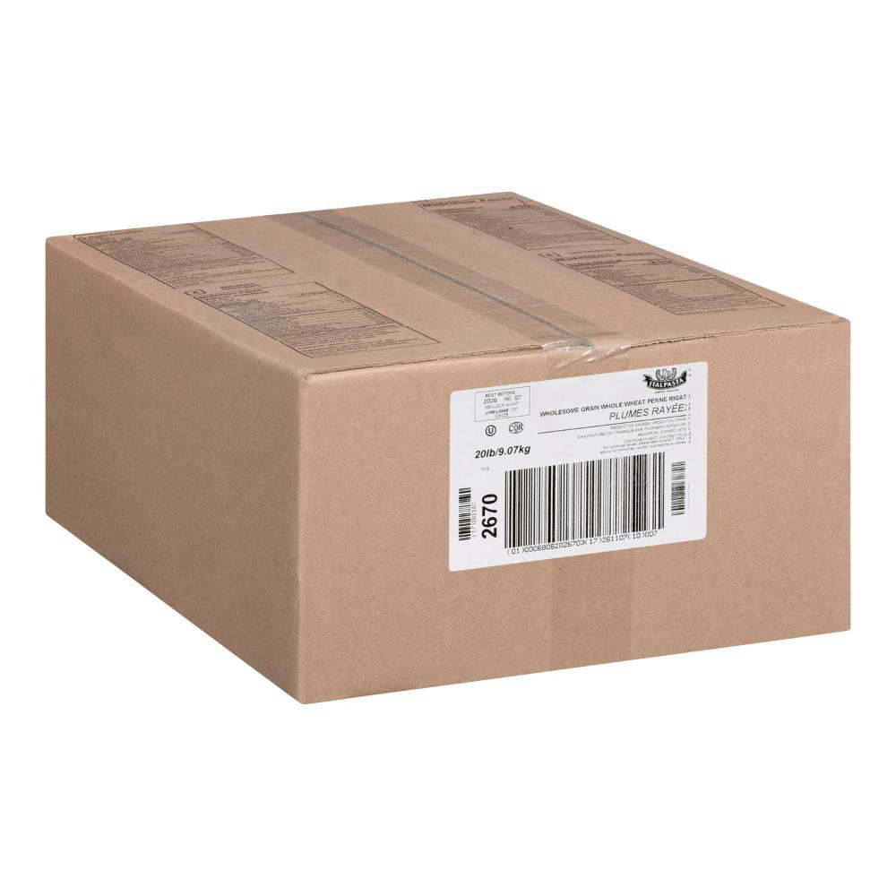 Italpasta Wholesome Whole Wheat Penne Rigate Pasta, 9.07 Kg