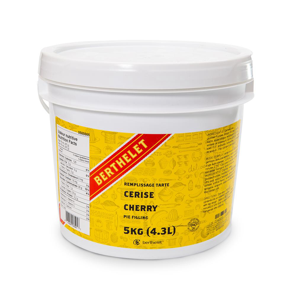 Berthelet Cherry Pie Filling, 5 Kg