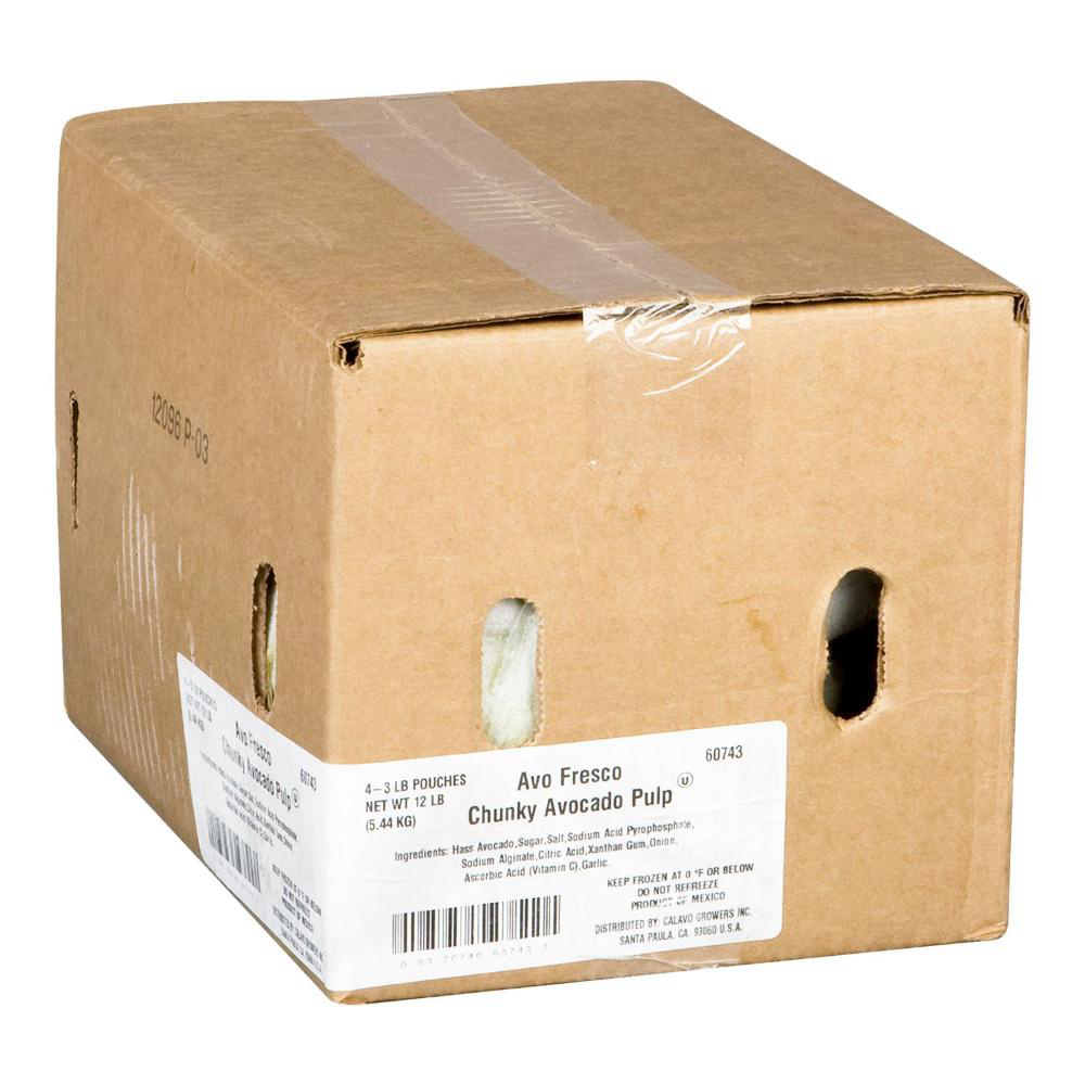 Avo Fresco Unseasoned Avocado Pulp Guacamole, 1.36 Kg -- 4 Per Case