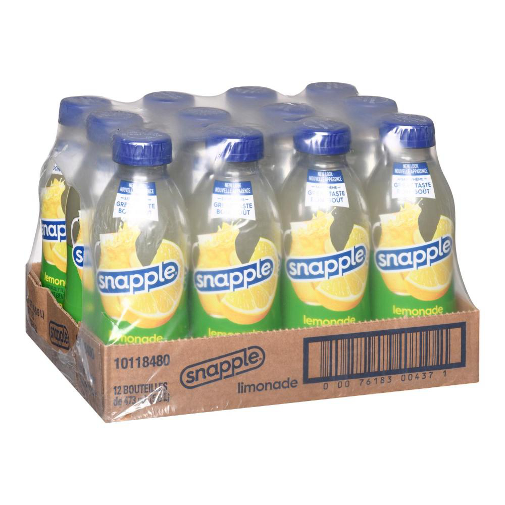 Snapple Lemonade, 473 Ml -- 12 Per Case