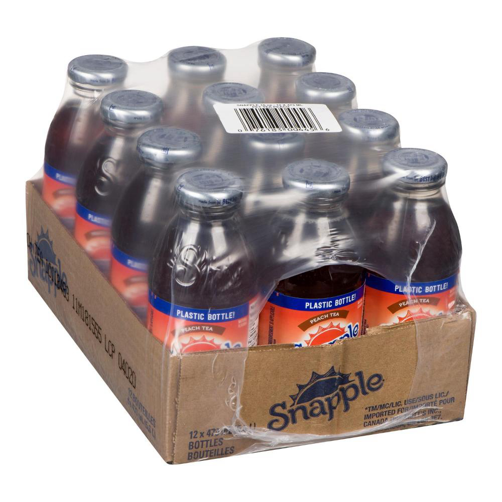 Snapple Peach Iced Tea, 473 Ml -- 12 Per Case