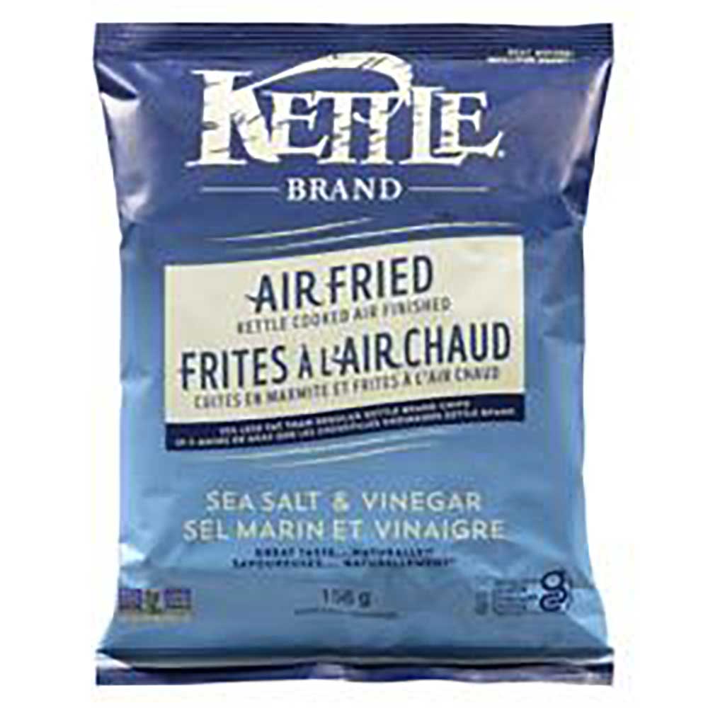 Kettle Sea Salt And Vinegar Air Fried Kettle Chips, 156 G -- 12 Per Case
