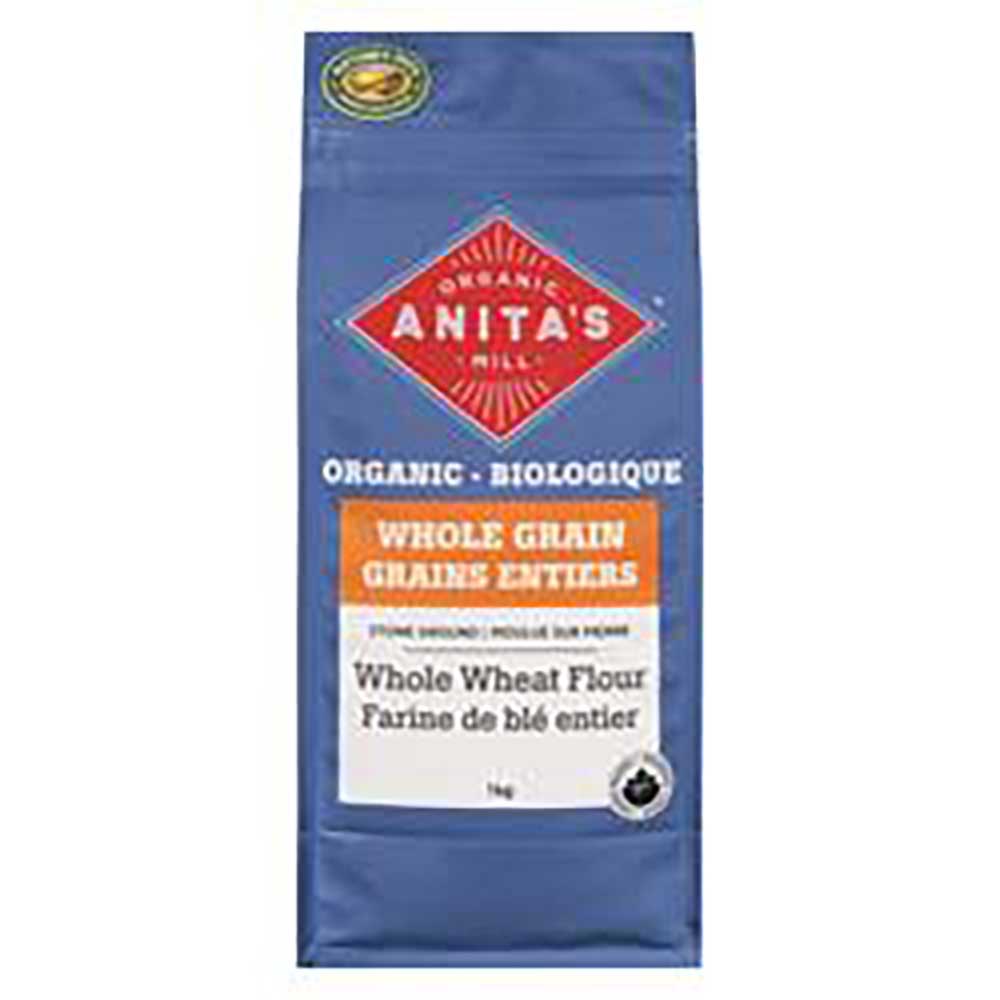Anita's Organic Mill Stone Ground Whole Wheat Flour, 1 Kg -- 4 Per Case
