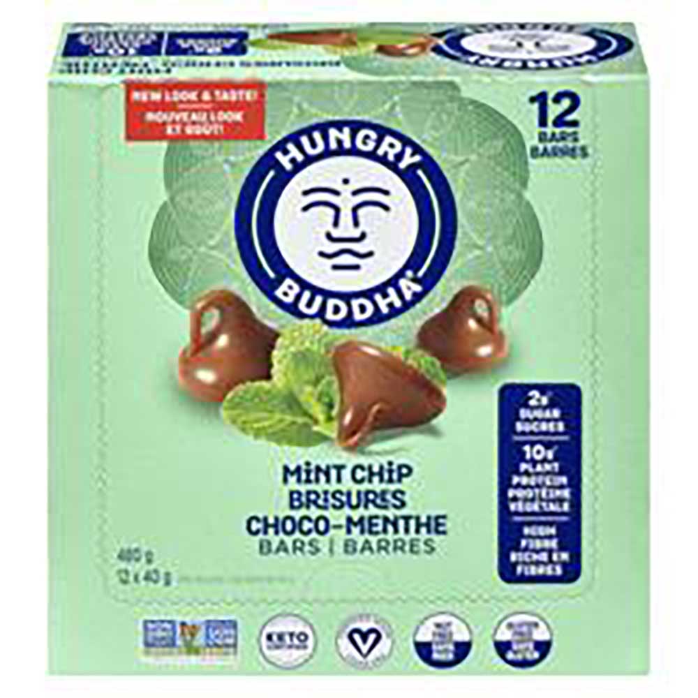 Hungry Buddha Mint Chip Bar, 40 G -- 12 Per Case