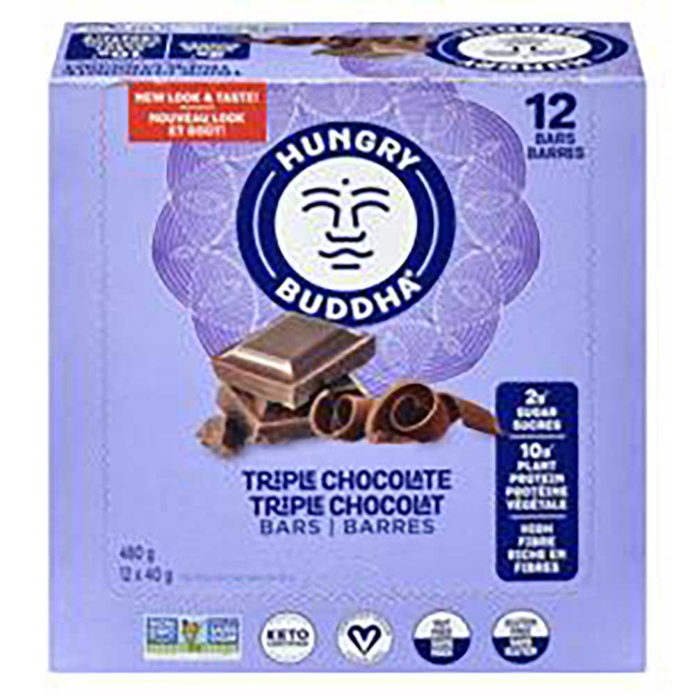 Hungry Buddha Triple Chocolate Keto Bar, 40 G -- 12 Per Case