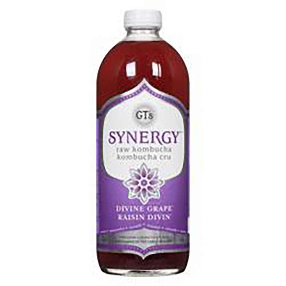 Gt's Synergy Organic And Raw Divine Grape Kombucha, 1.4 L -- 6 Per Case