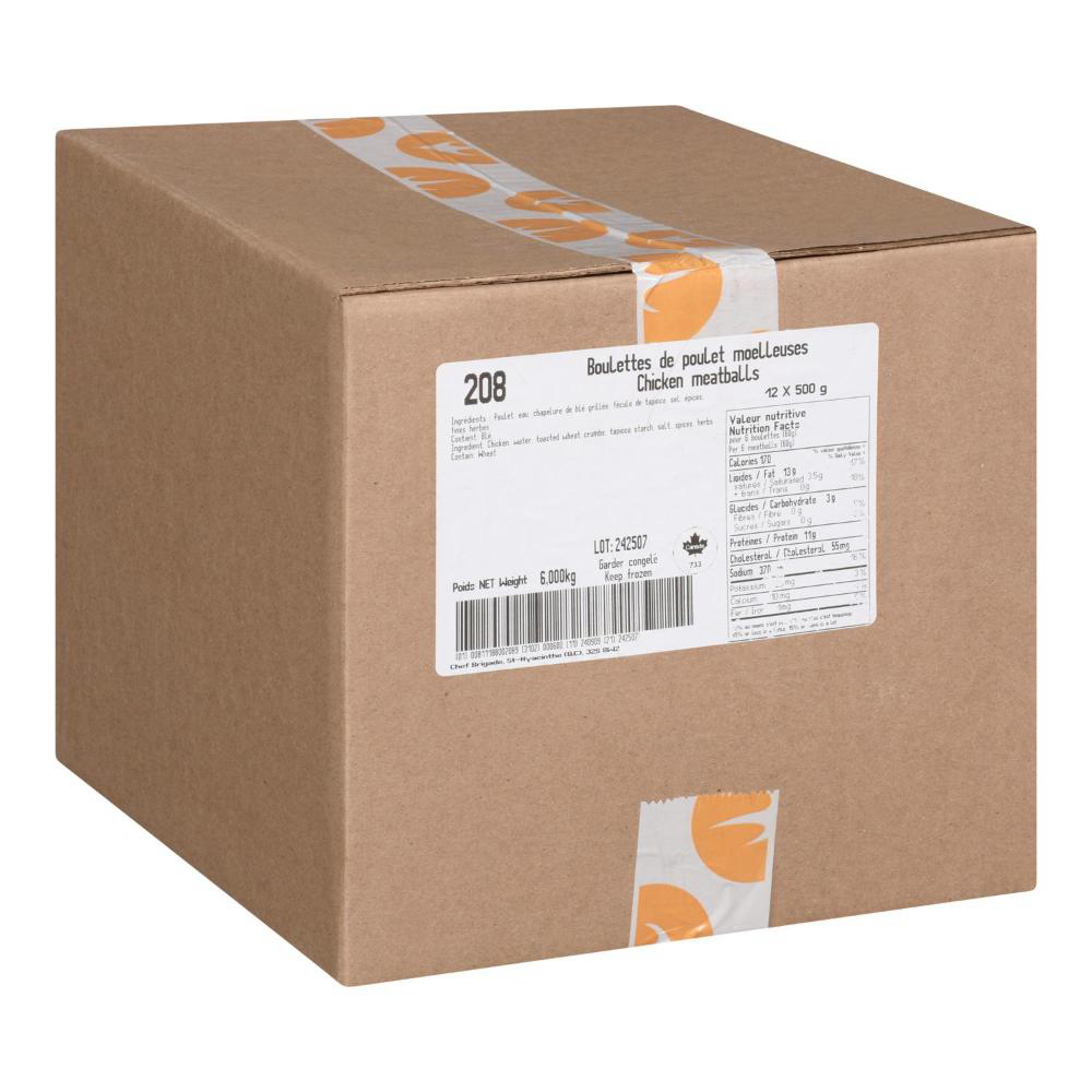 Chef Brigade Mini Chicken Meatballs, 500 G -- 12 Per Case
