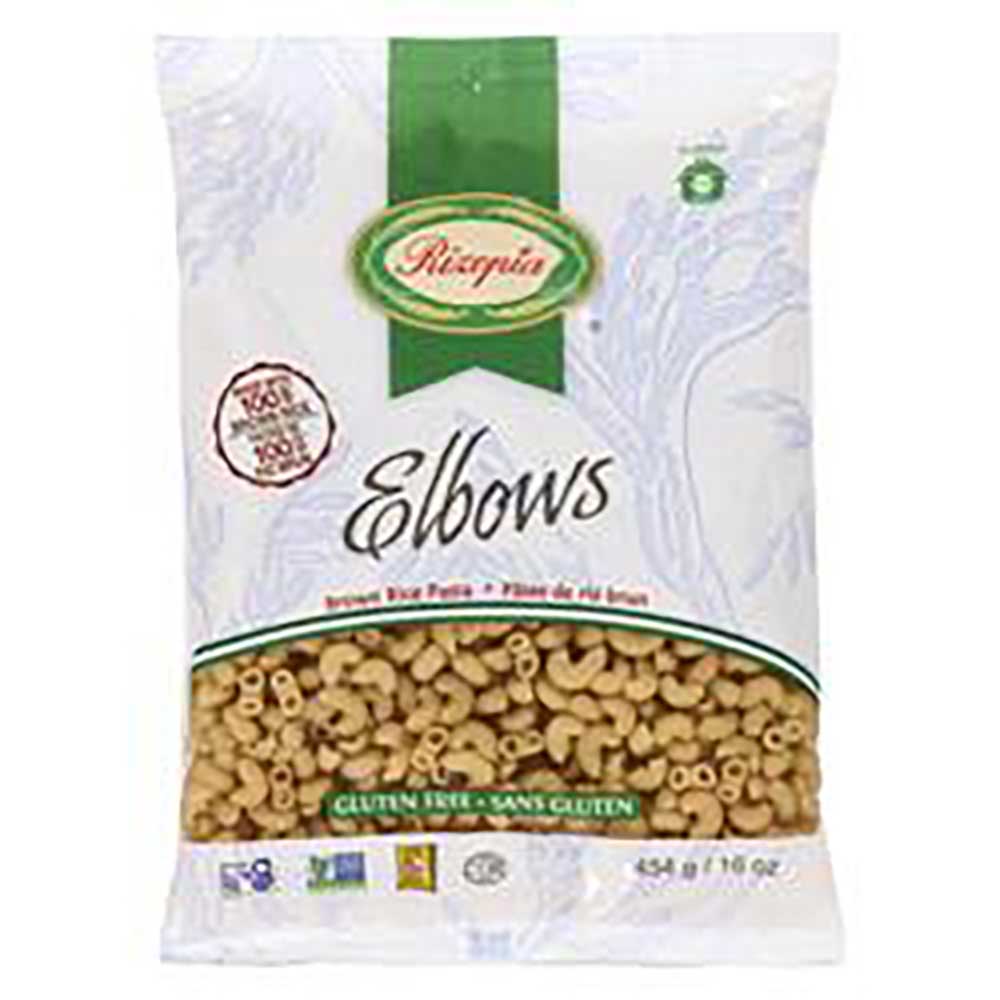 Rizopia Brown Rice Elbow Pasta, 454 G -- 12 Per Case