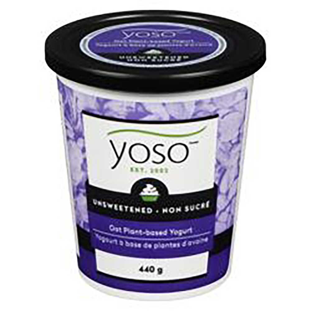 Yoso Yaourt Végétal À L'avoine Non Sucré, 440 G -- 6 Par Boîte