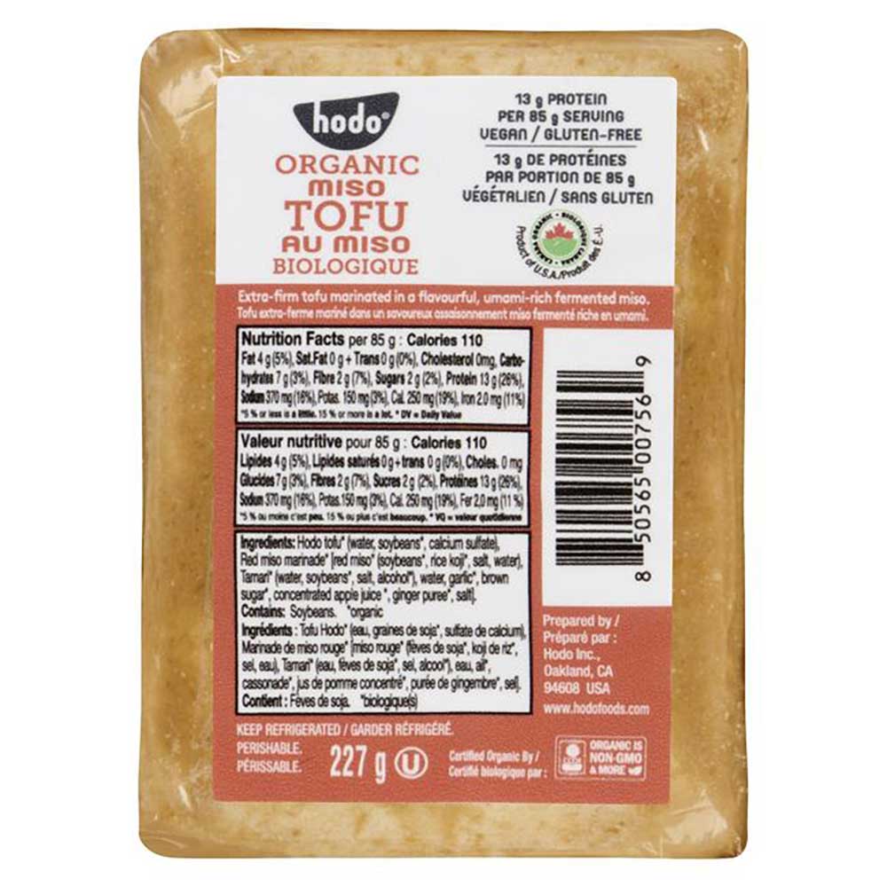 Hodo Organic Miso Tofu, 227 G -- 6 Per Case