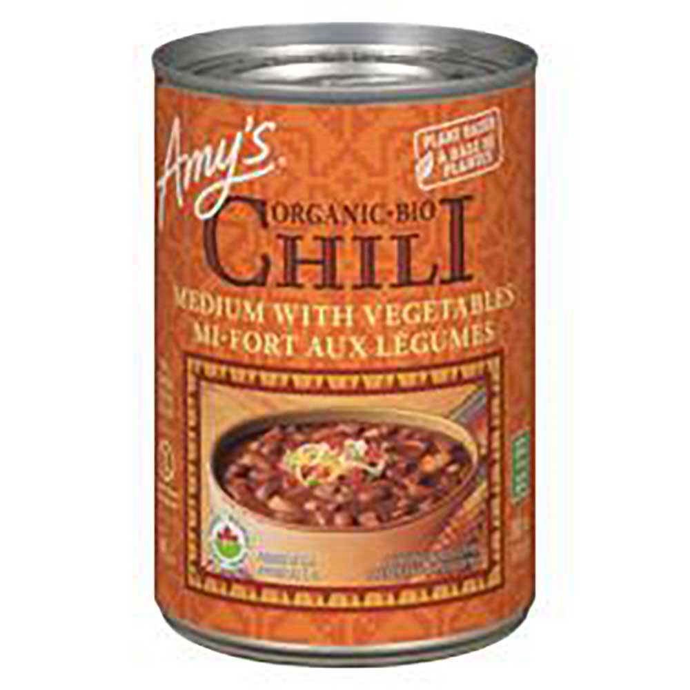 Amy's Organic Medium Chili With Vegetables, 398 Ml -- 12 Per Case