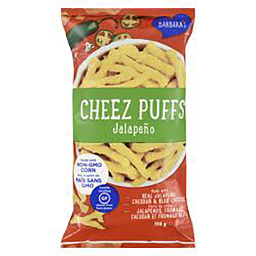 Barbara's Bakery Jalapeno Cheez Puffs, 198 G -- 12 Per Case