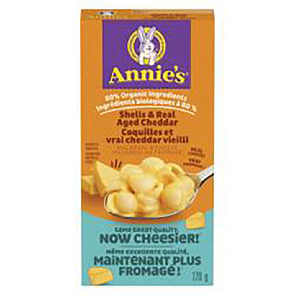 Annie's Macaroni Au Fromage Et Aux Coquilles Biologiques, Cheddar Vieilli, 80 G -- 12 Par Boîte