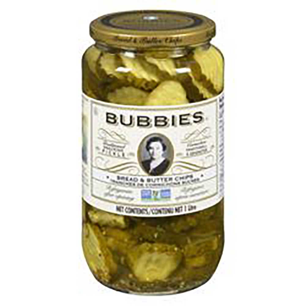 Bubbies Bread And Butter Pickle Chips, 1 L -- 6 Per Case