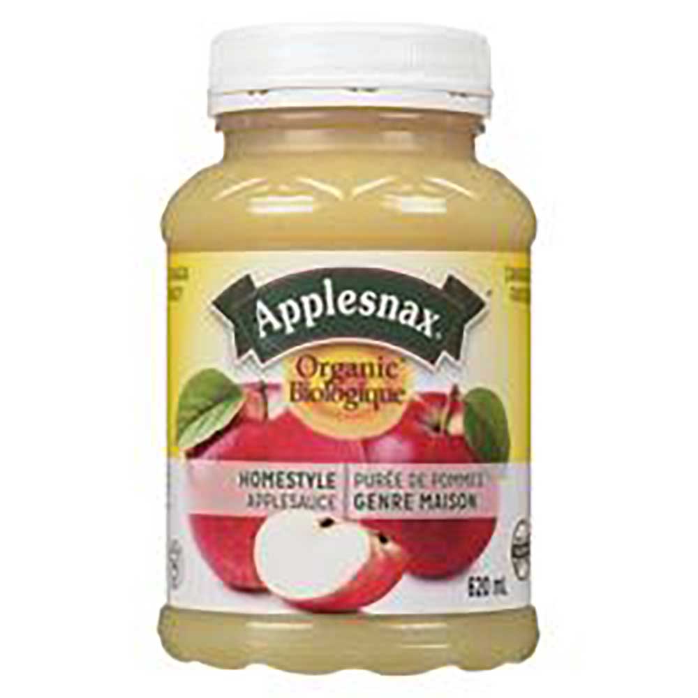 Applesnax Organic Sweetened Applesauce, 620 Ml -- 12 Per Case
