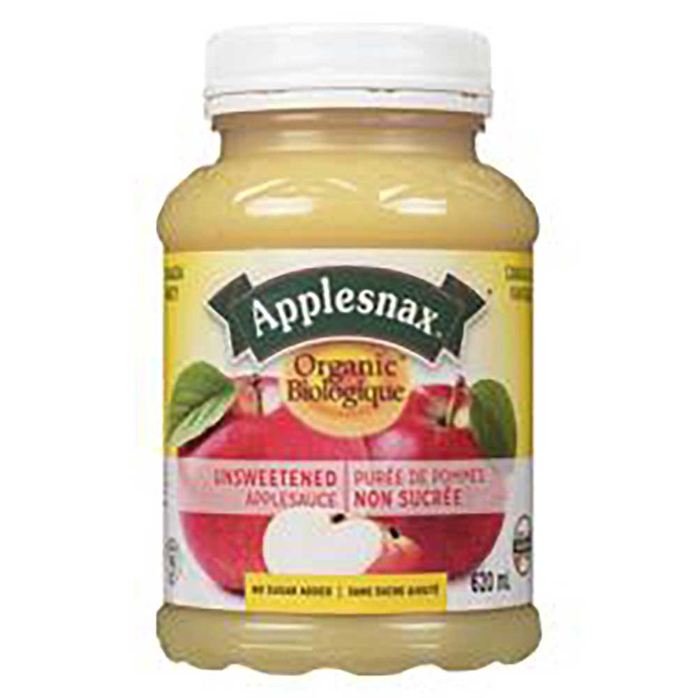 Applesnax Organic 113 G Unsweetened Applesauce, 6 Count -- 12 Per Case